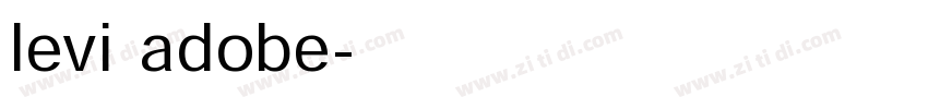 levi adobe字体转换
